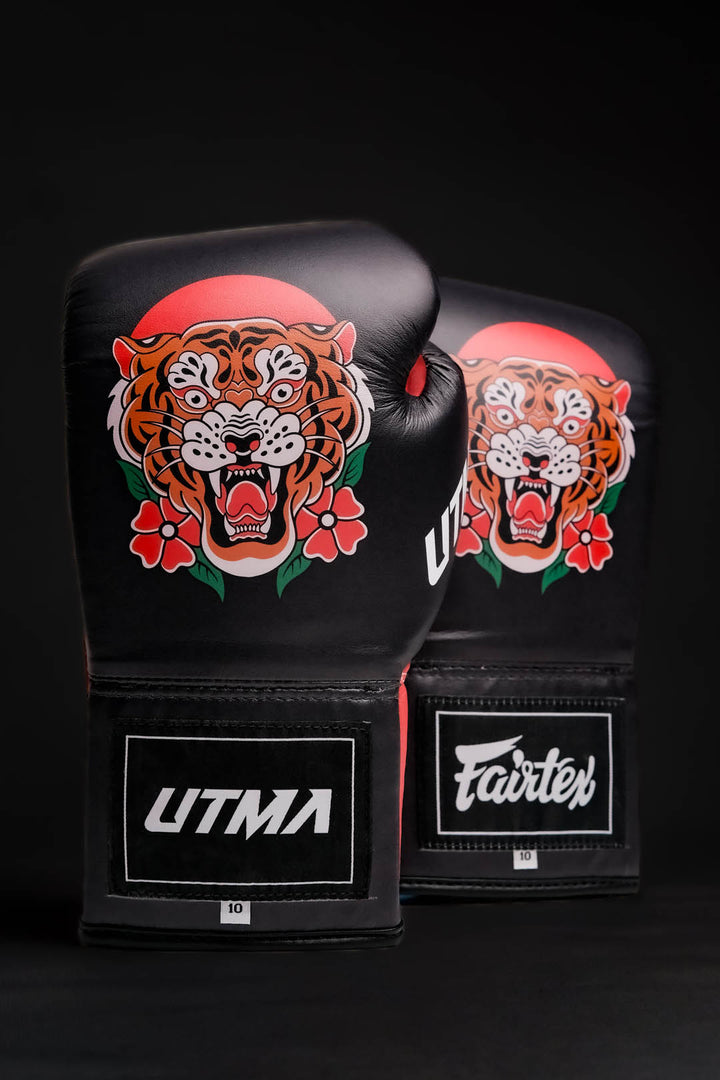 "Fairtex X UTMA" varžybinės bokso pirštinės - Tiger