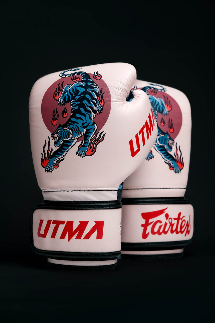 "Fairtex X UTMA" treniruočių bokso pirštinės - Beige